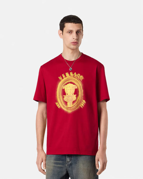 VERSACE Medusa Column T-shirt Mens Apparel